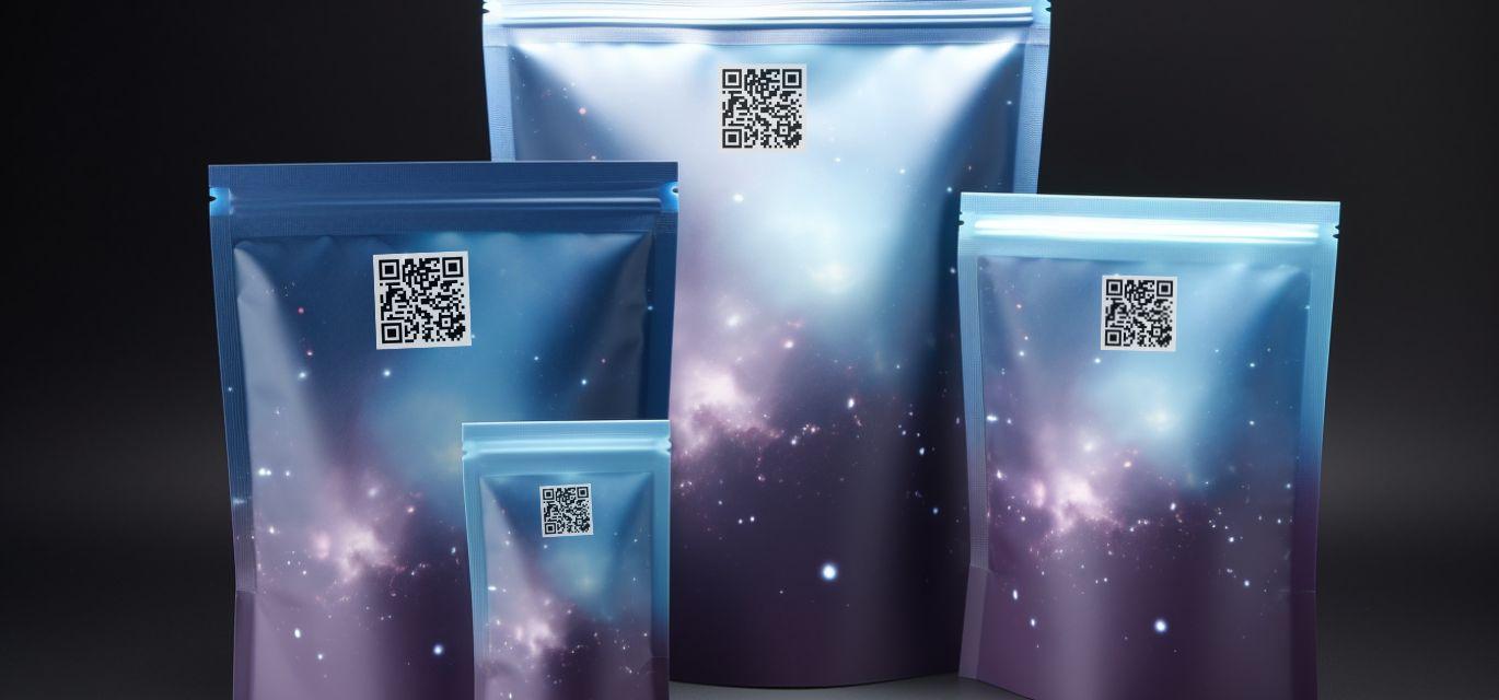 stand up pouches qr code